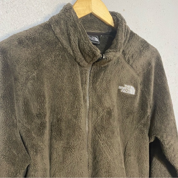 The North Face Jacket Womens Teddy Fleece Full Zip Jacket Large Fuzy Brown - Picture 3 of 9